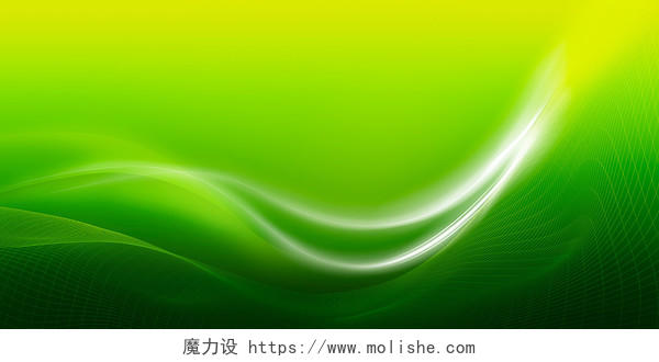 绿色科技感绿色渐变白色网格白色光线展板背景科技底纹